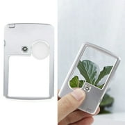 Adzgya LED light 3X 6X Card Magnifier With LED Light Magnifying Glass For Close Reading Inspection Special Work Crafts Jewelry Identification